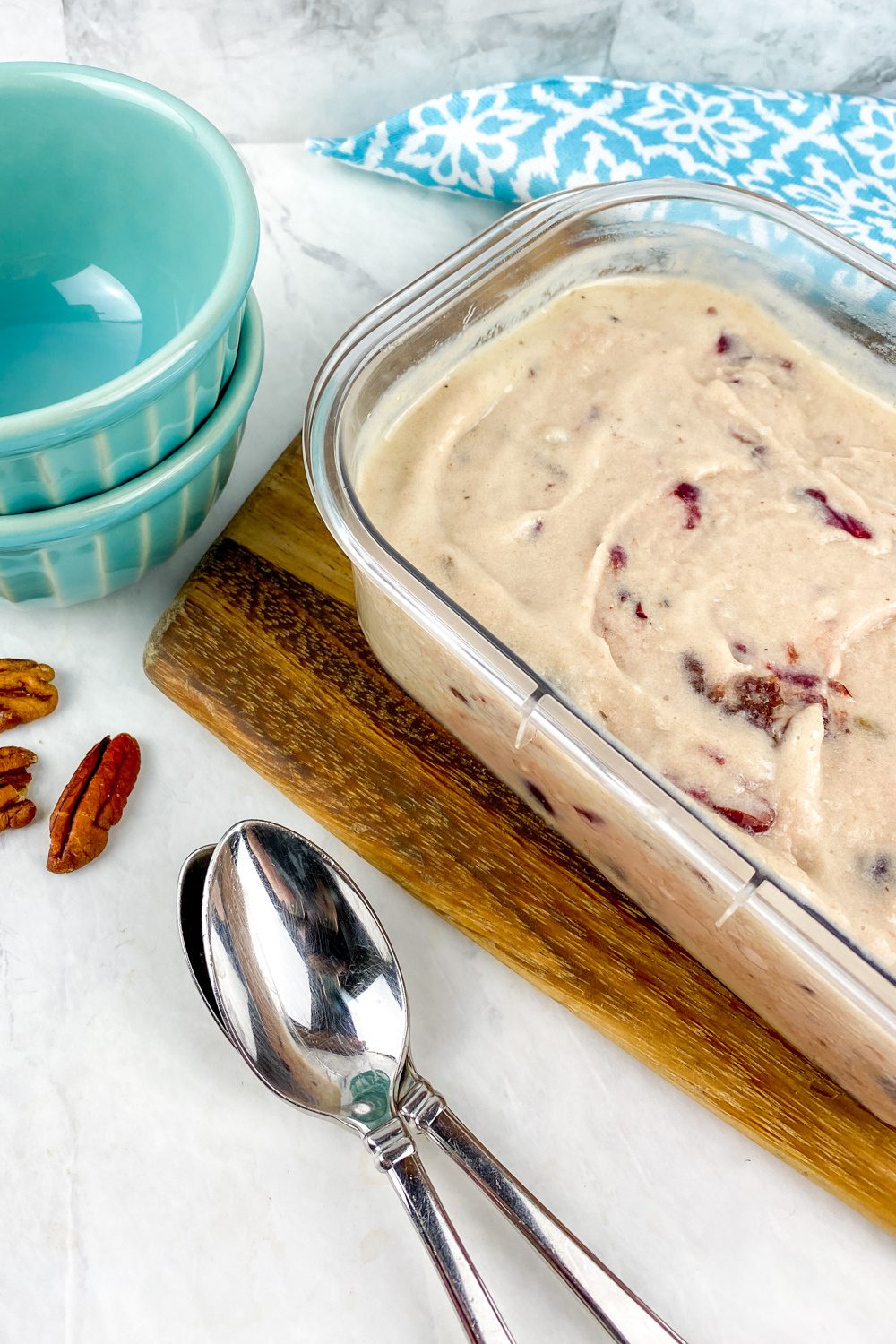 no churn cherry pecan nice cream
