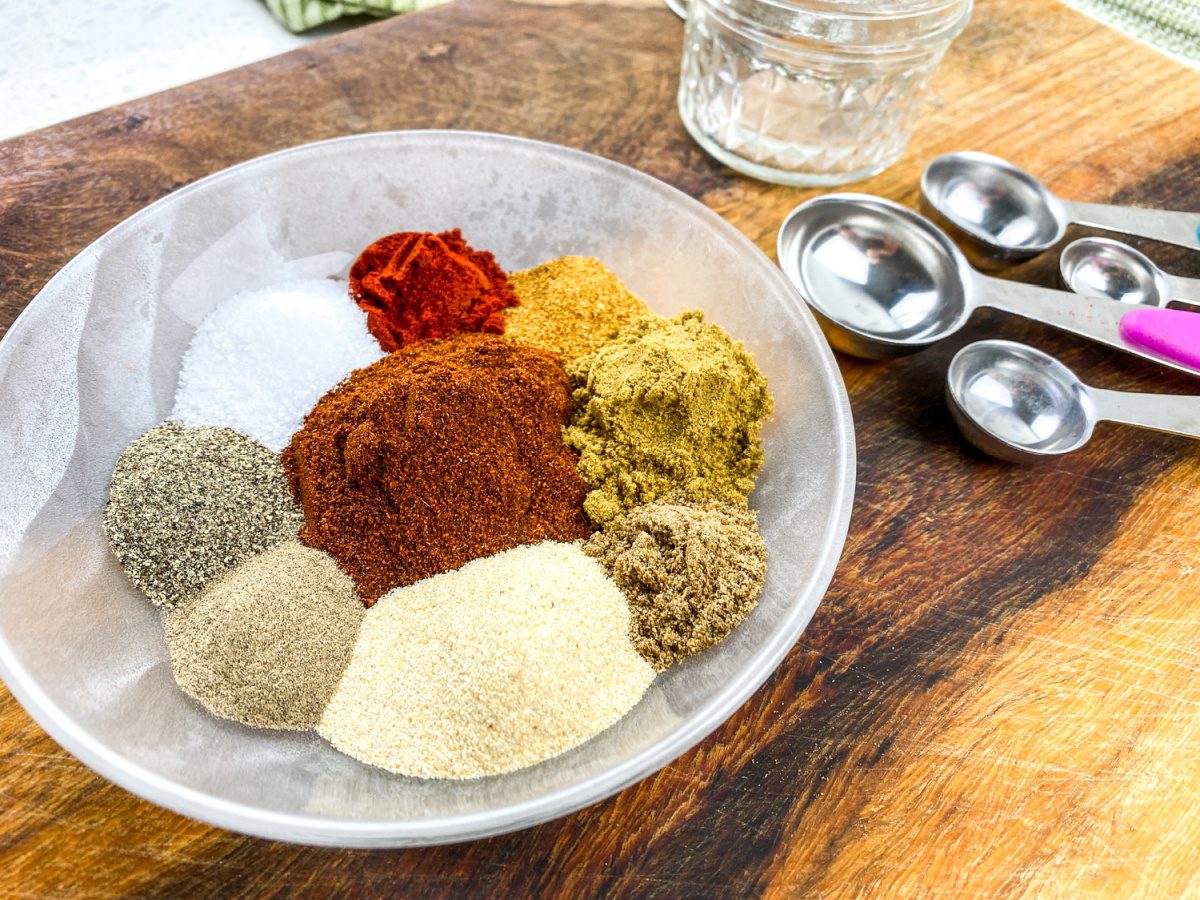 bowl of spices to make homemade taco seasoning