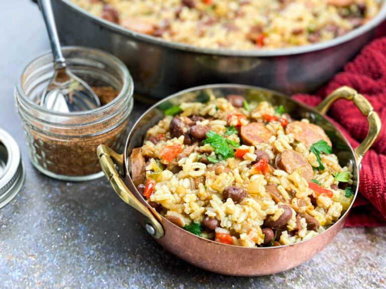 One-Skillet Cajun Red Beans & Rice (Easy Weeknight Dinner)