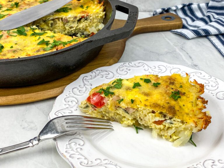 Hash Brown Crusted Frittata (Better Than Quiche)
