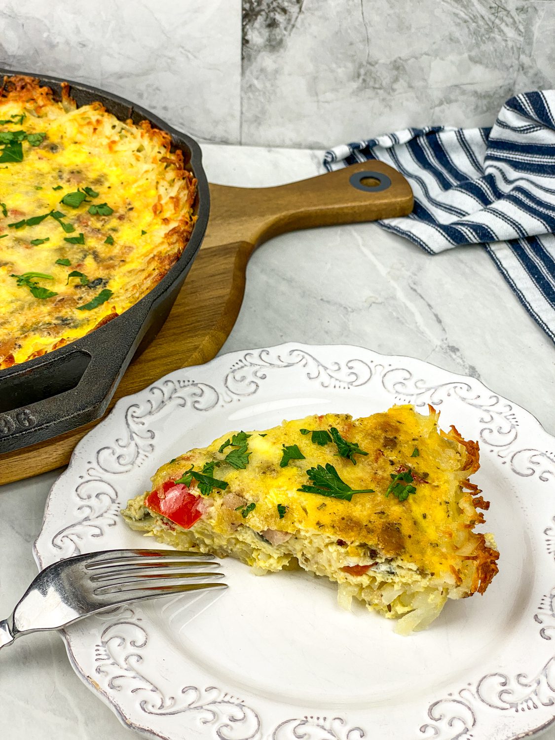 Hash Brown Crusted Frittata