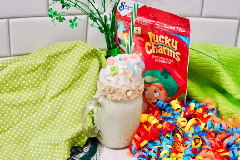 Boozy Lucky Charms Shake (Fun Adult Cocktail)