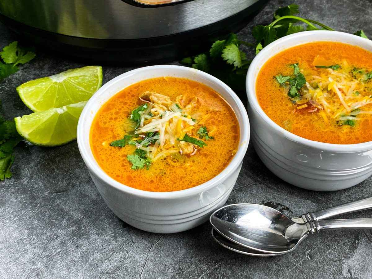Instant Pot Chicken Enchilada Soup