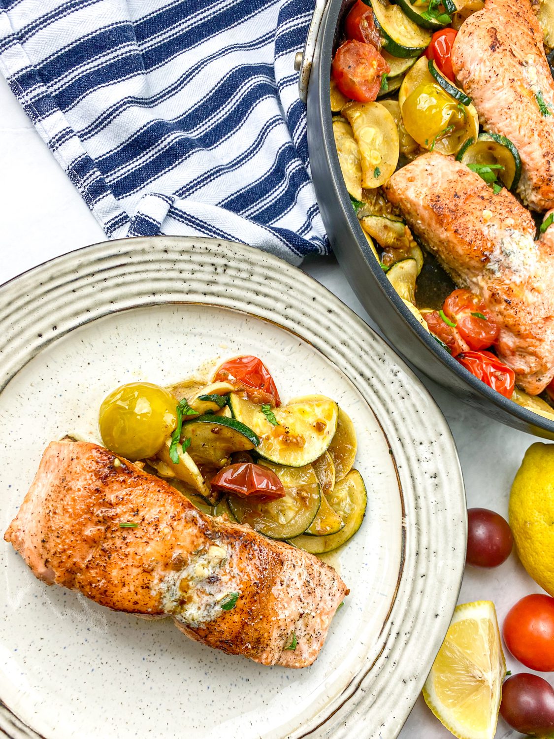 Crispy Salmon with Herb Butter