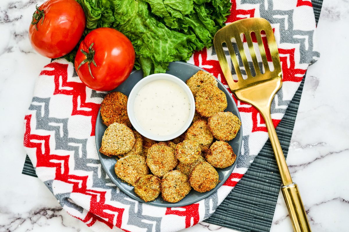 Air fryer pickle chips