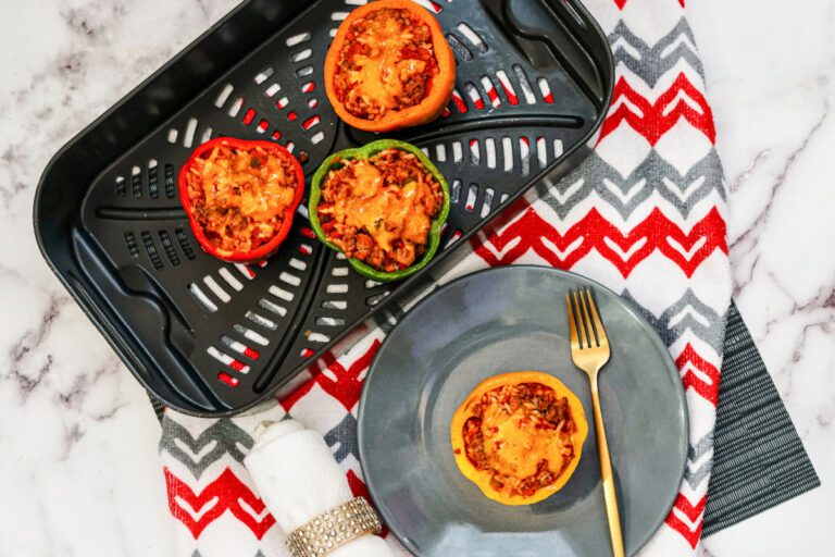 Air Fryer stuffed bell peppers