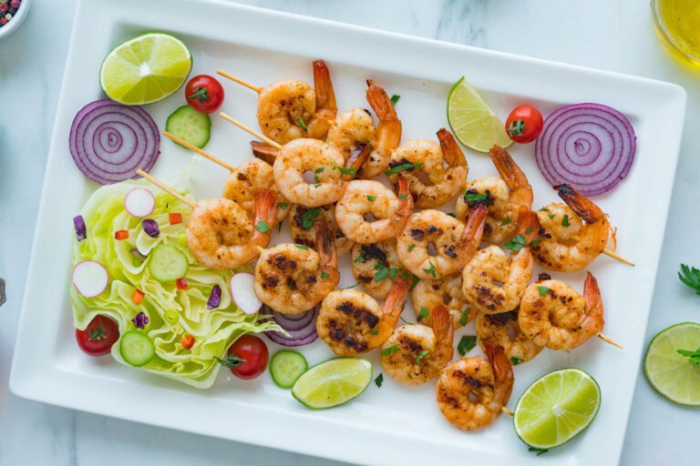 Grilled Chipotle Lime Shrimp Skewers