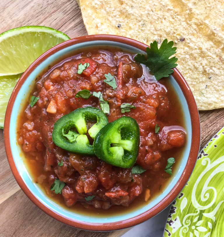 20 Minute Cooked Spicy Salsa