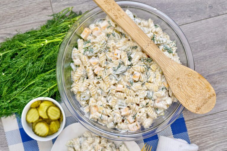 Dill Pickle Pasta Salad
